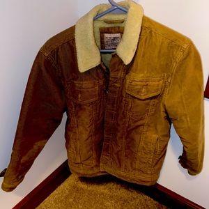 Old Navy YL Tan Sherpa Lined Jacket